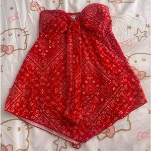 Red Bandana Top